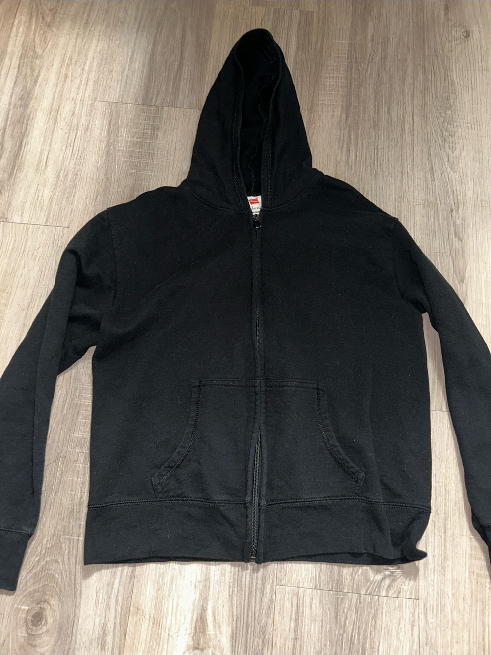 Hanes Black Full-Zip Hoodie